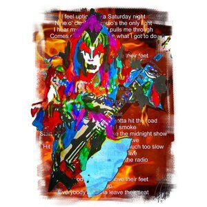 Gene Simmons Kiss Bass Rock Music Poster Print Wall 18x24